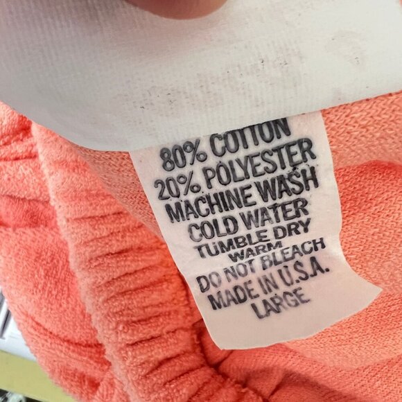 VTG Gloria's Fashions Terry Cloth Tube Top Romper Cover Up Shorts L 80s Beach - Picture 8 of 10